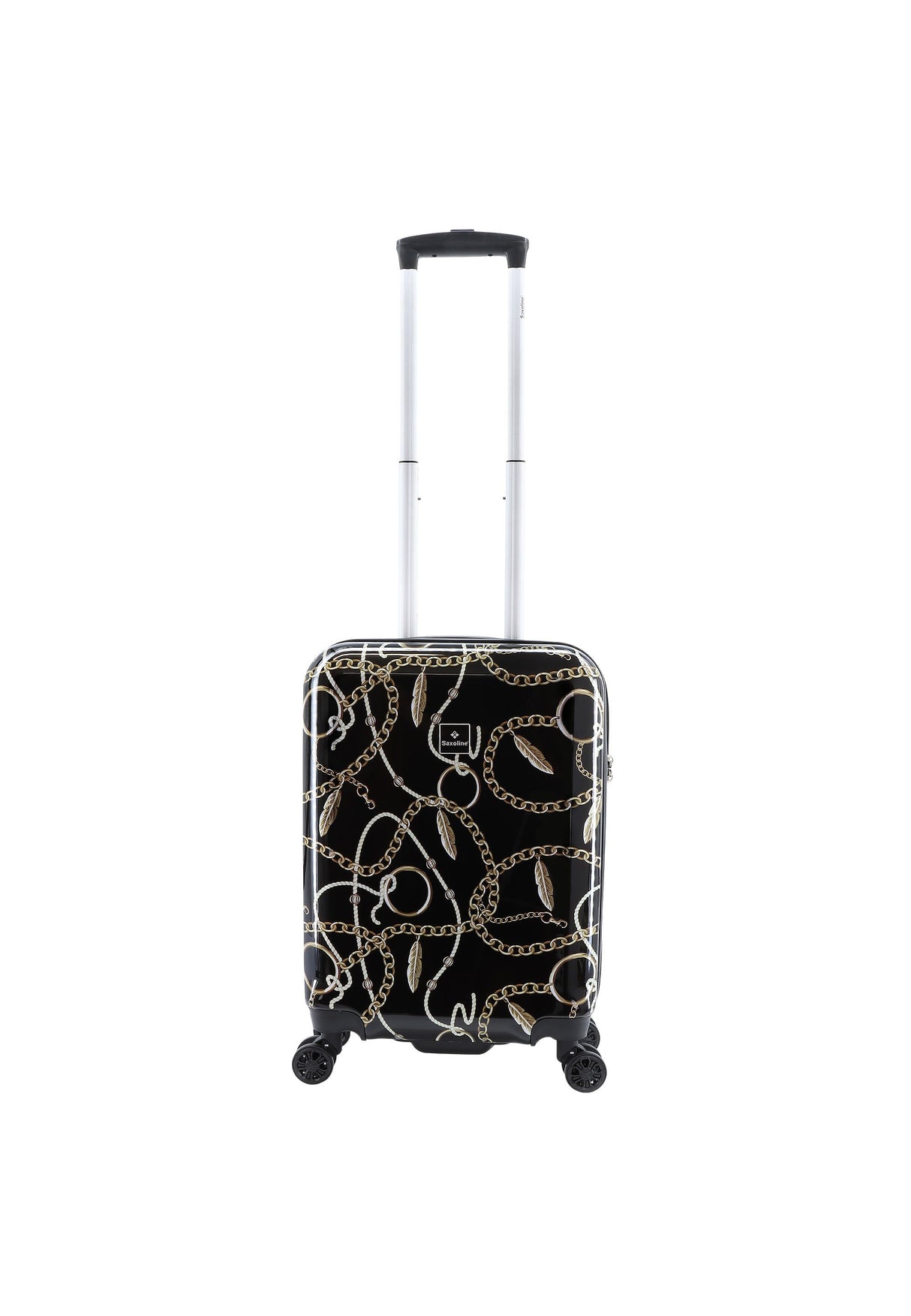 Saxoline Golden Age Print Hard Suitcase Small