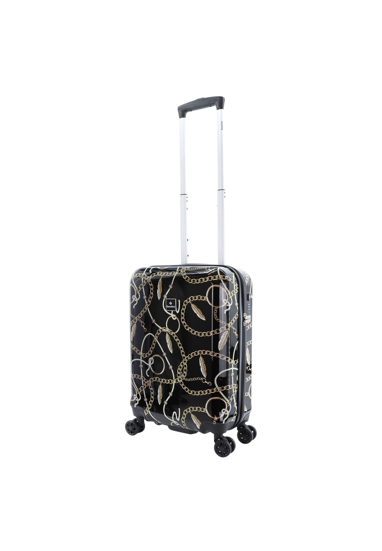 Saxoline Golden Age Print Hard Suitcase Small