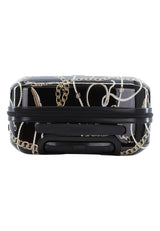 Saxoline Golden Age Print Hard Suitcase Small