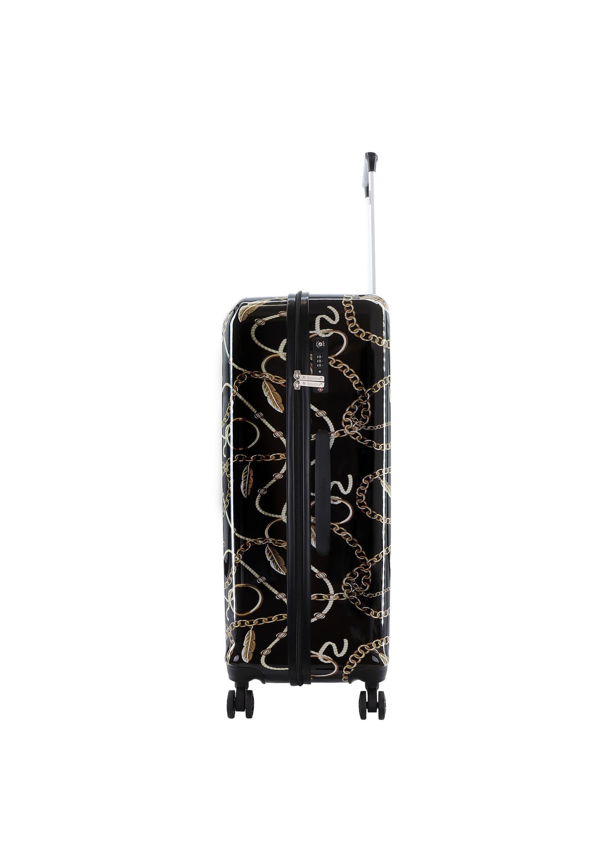 Saxoline Golden Age Print Hard Suitcase Large