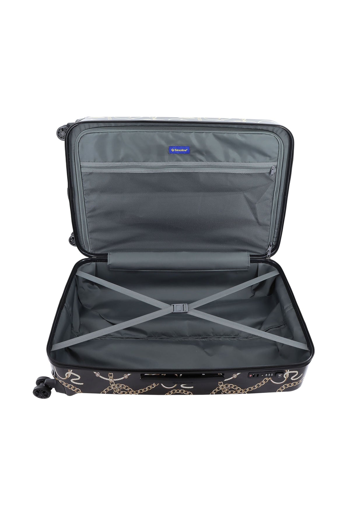 Saxoline Golden Age Print Hard Suitcase Large