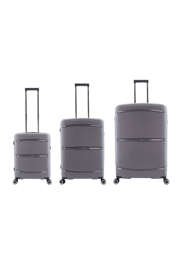 Saxoline Taupe Hard-shell Suitcase Set