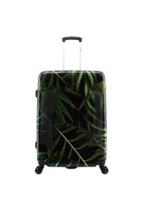 Saxoline Palm Leaves Print Hard Suitcase Set