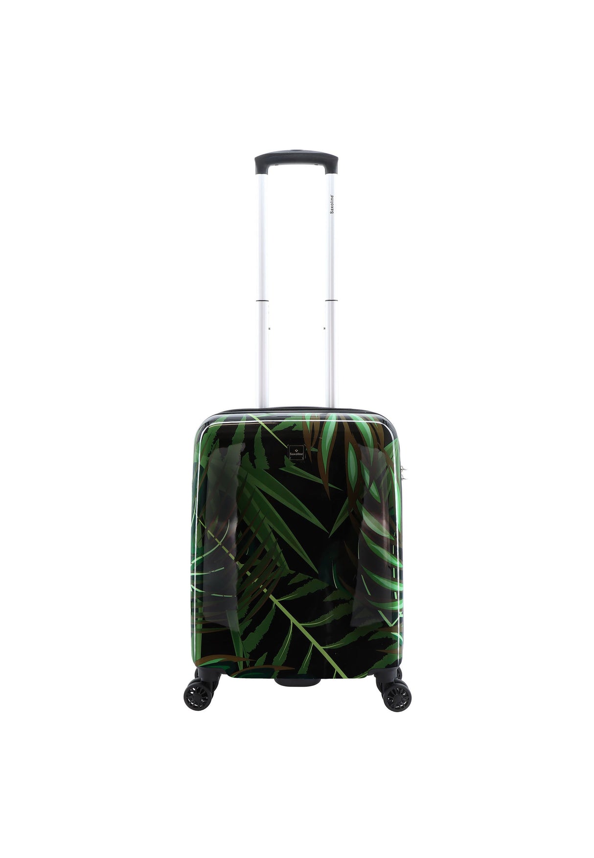 Saxoline Palm Leaves Print Hard Suitcase Small