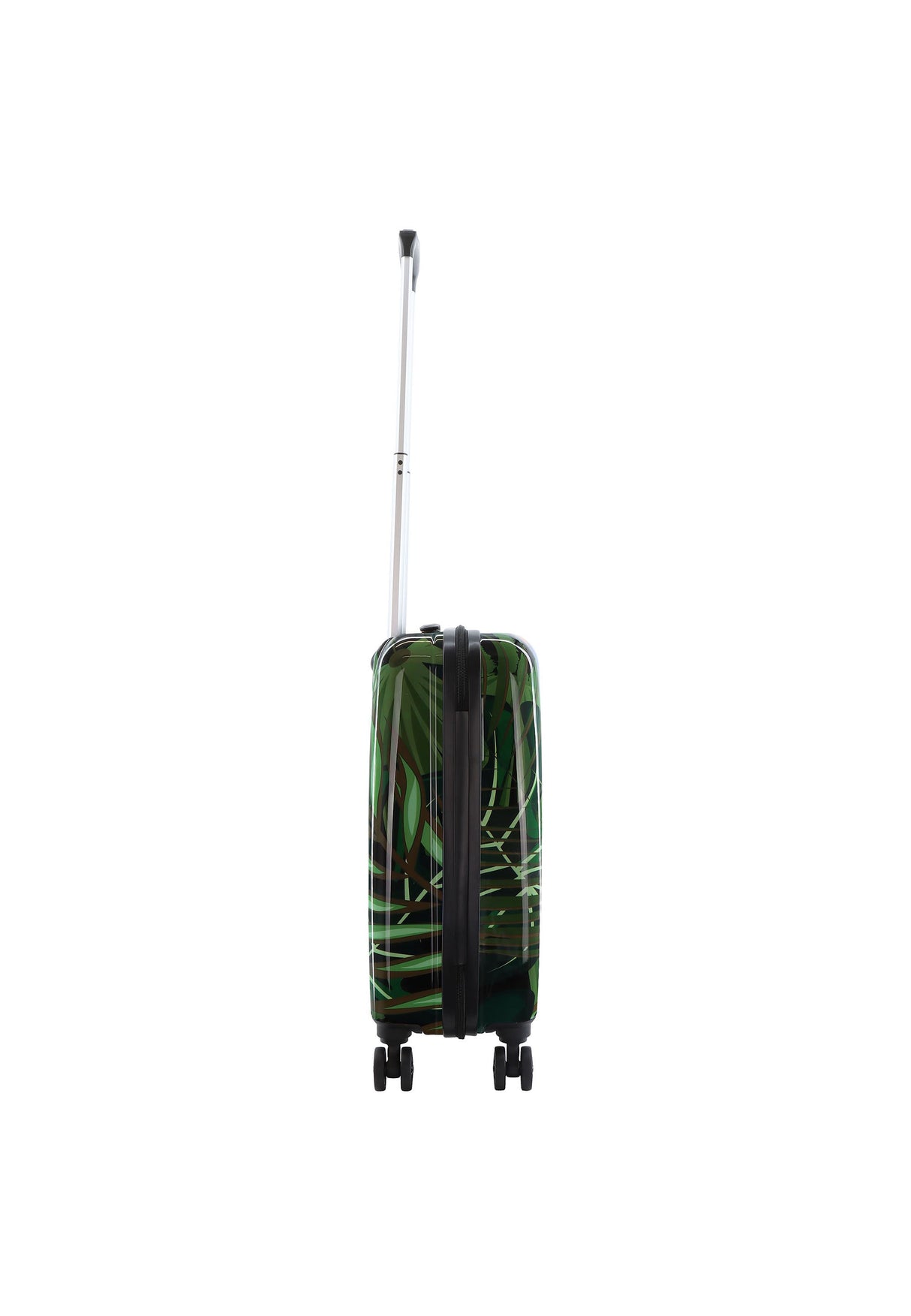 Saxoline Palm Leaves Print Hard Suitcase Small