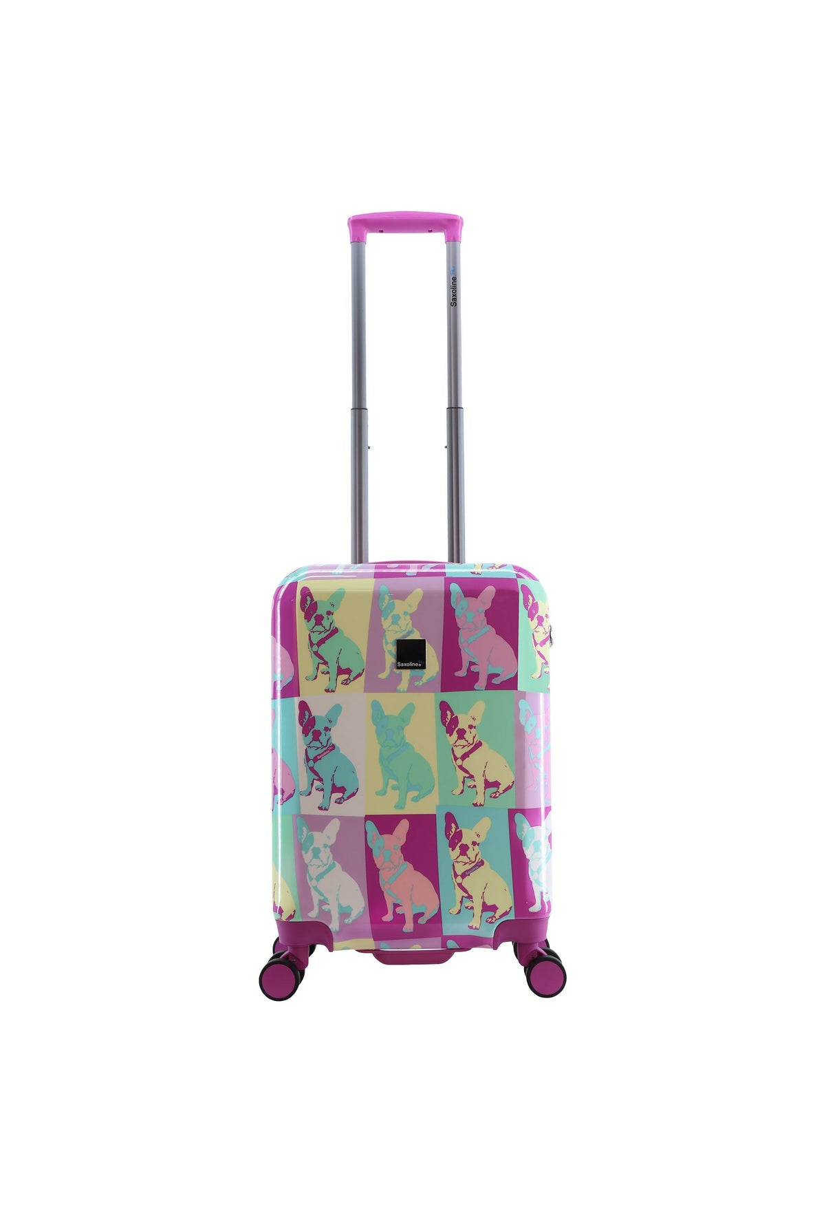 Saxoline Blue Bulldog Emotion Print Hard Suitcase Small