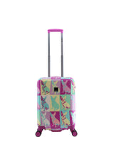 Saxoline Blue Bulldog Emotion Print Hard Suitcase Small