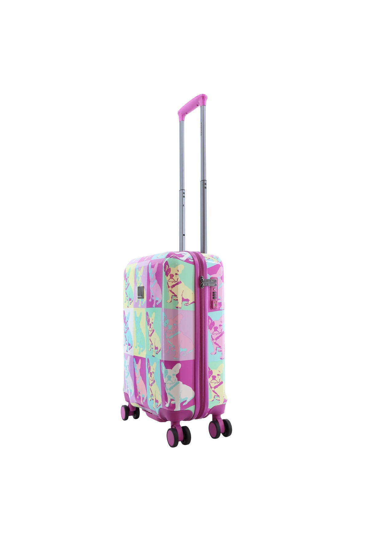 Saxoline Blue Bulldog Emotion Print Hard Suitcase Small