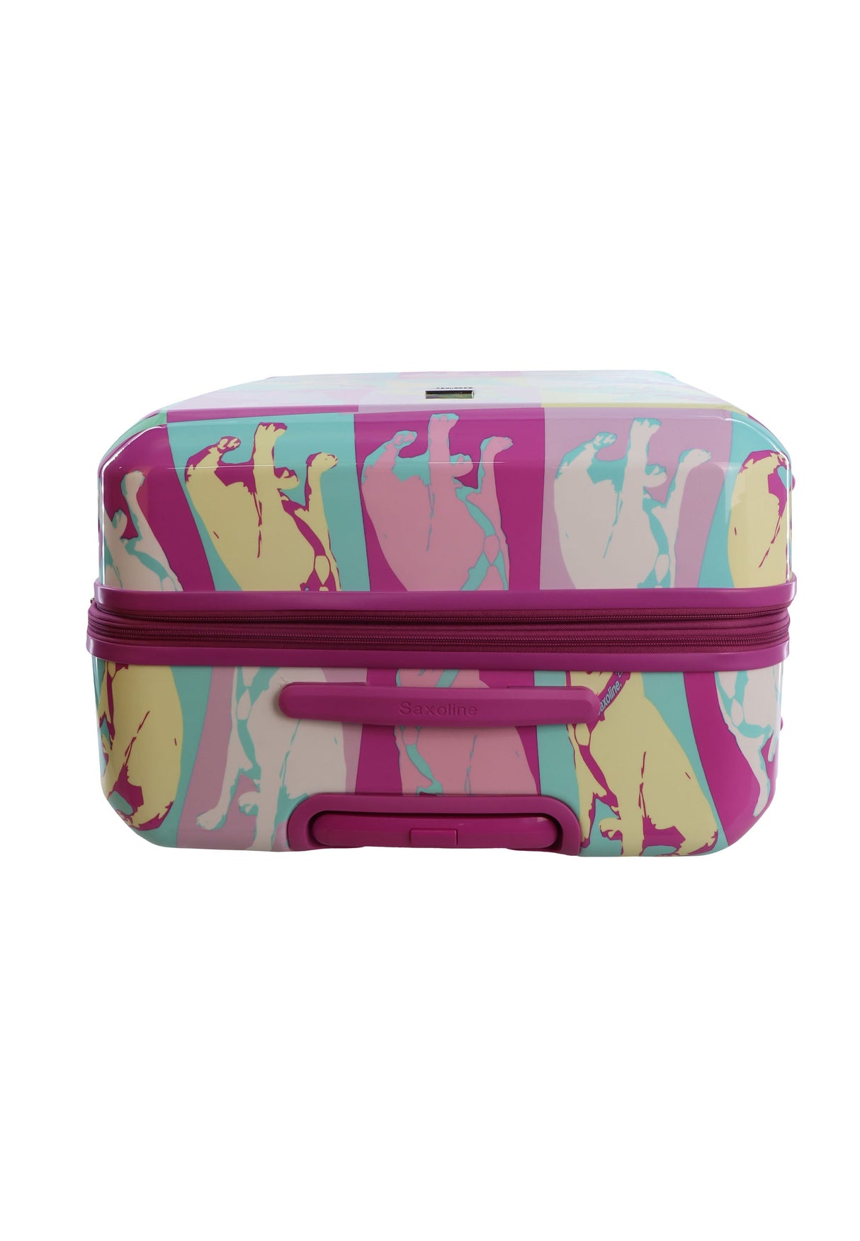 Saxoline Blue Bulldog Emotion Print Hard Suitcase Medium