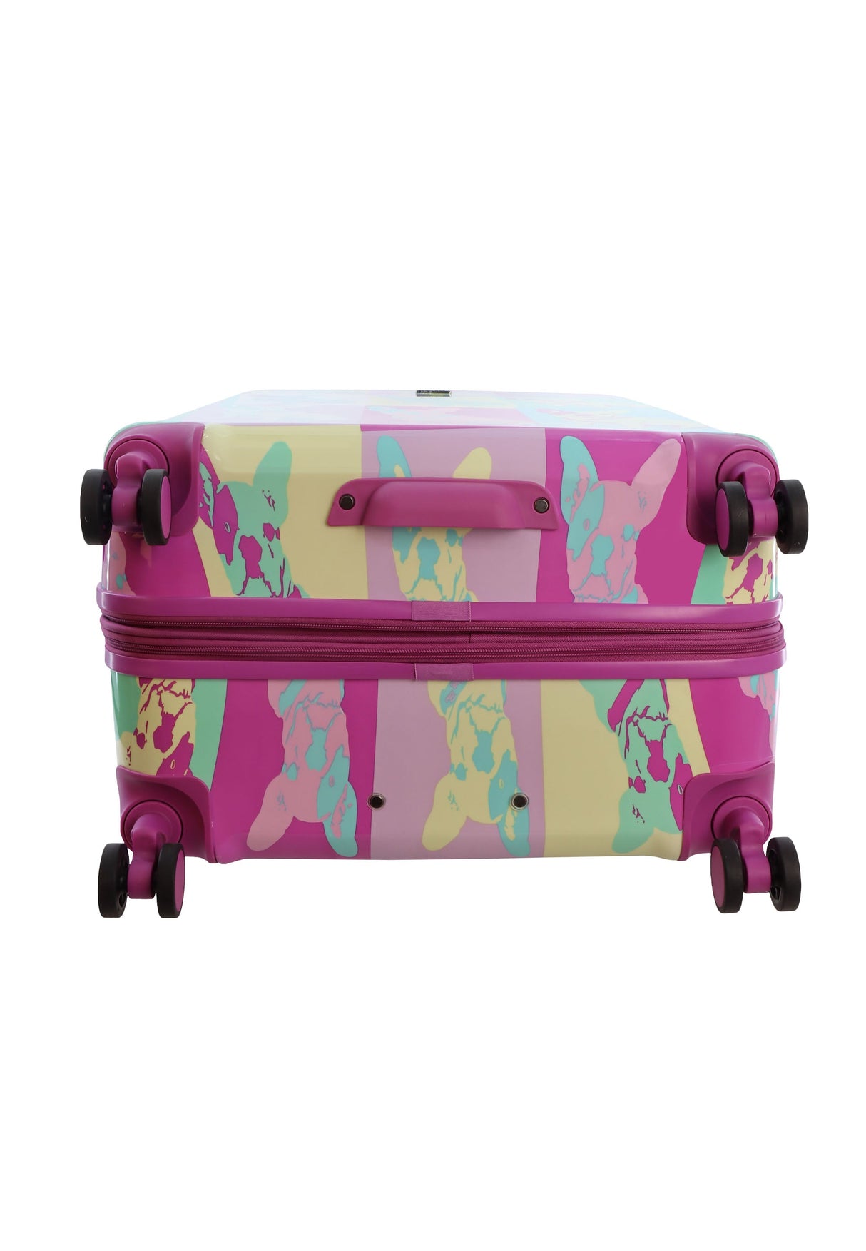 Saxoline Blue Bulldog Emotion Print Hard Suitcase Medium