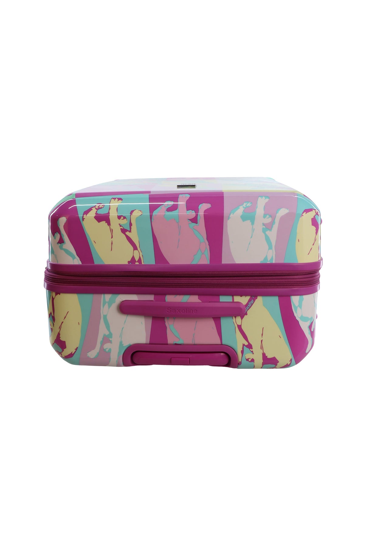 Saxoline Blue Bulldog Emotion Print Hard Suitcase Large
