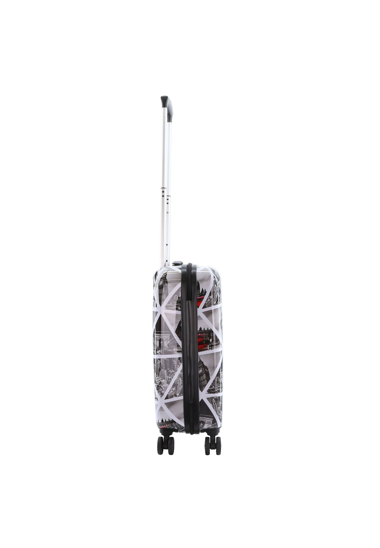 Saxoline Cities Print Hard Suitcase Small