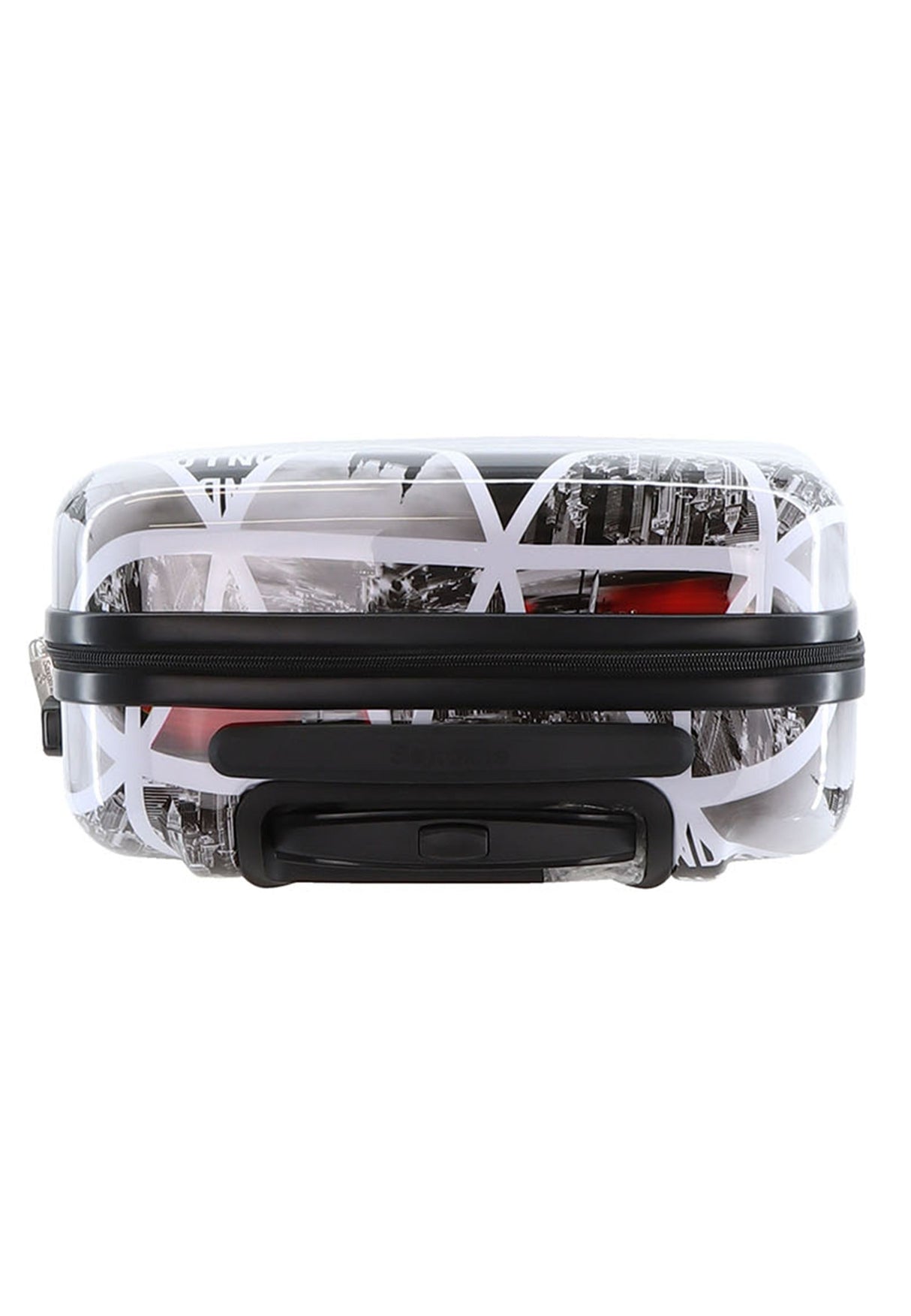 Saxoline Cities Print Hard Suitcase Small