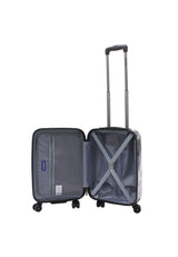 Saxoline White Cat Print Hard Suitcase Small