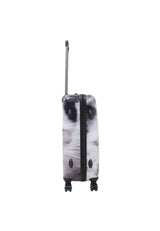 Saxoline White Cat Print Hard Suitcase Medium