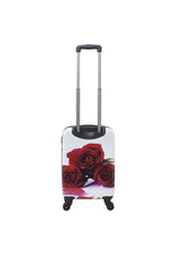 Saxoline Red Roses Print Hard Suitcase Small