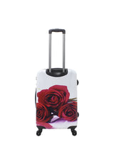 Saxoline Red Roses Print Hard Suitcase Medium
