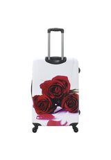 Saxoline Red Roses Print Hard Suitcase Large
