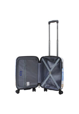 Saxoline Black Horse Print Hard Suitcase Small