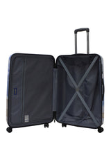 Saxoline Black Horse Print Hard Suitcase Large