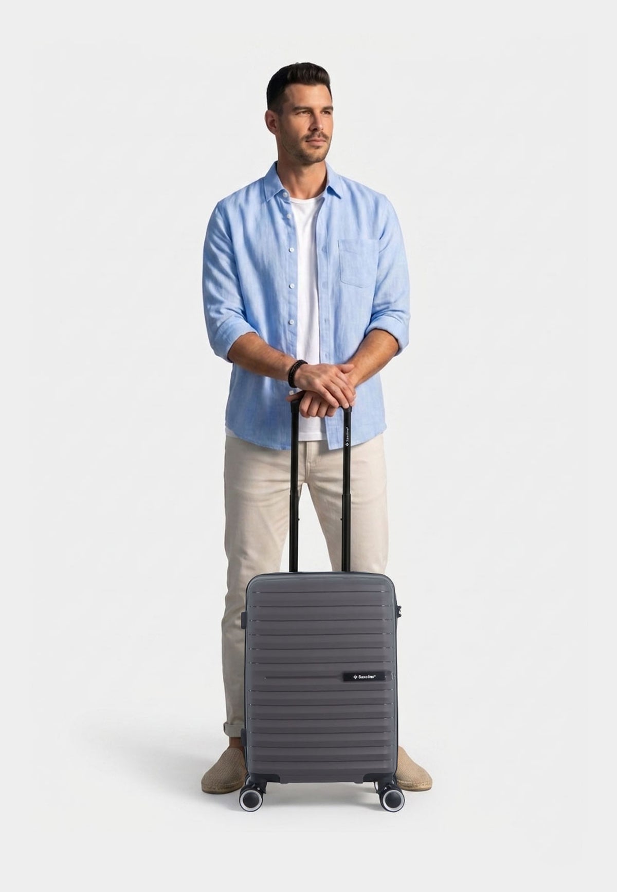 Saxoline Fiesta Hard Hand Luggage Suitcase Small