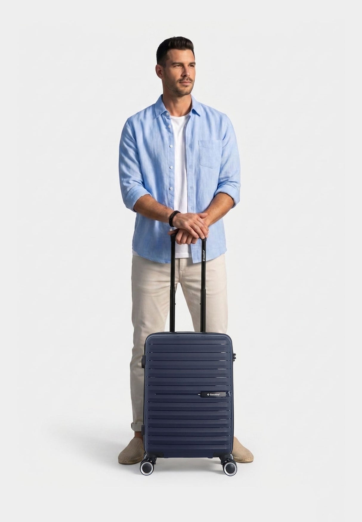 Saxoline Fiesta Hard Hand Luggage Suitcase Small