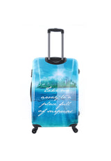 Saxoline Blue Island Large Hard-shell Suitcase