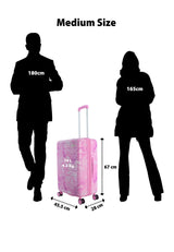 Saxoline Splash Printed Hard Suitcase Medium