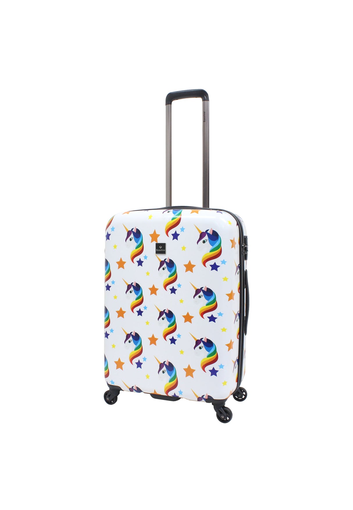 Saxoline Unicorn Printed Hard Suitcase Medium
